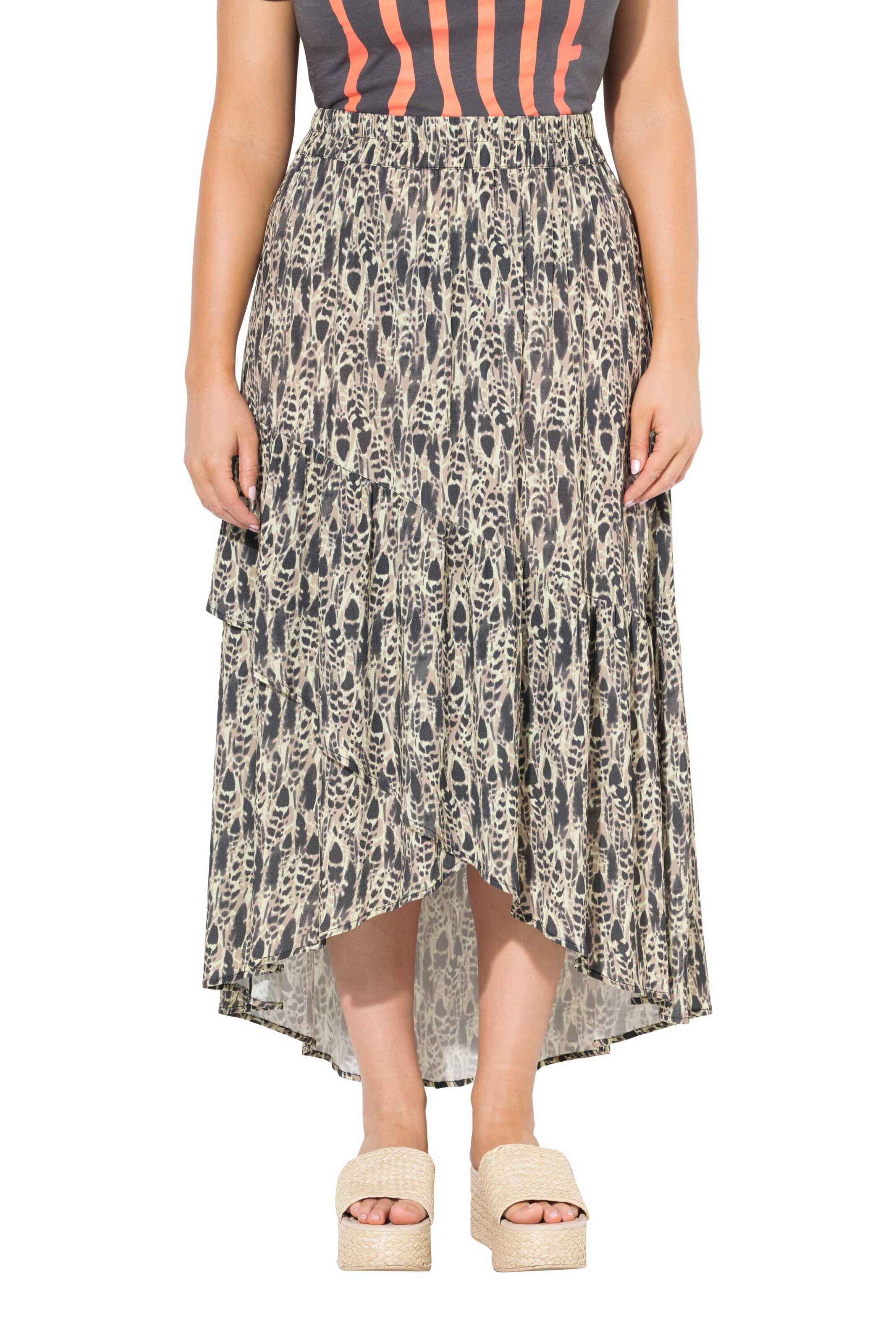 Ulla Popken Rok in Groen: voorkant