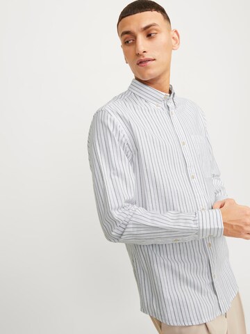 JACK & JONES Regular fit Button Up Shirt 'BROOK' in Blue