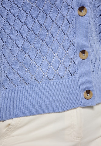 Usha Knit Cardigan in Blue