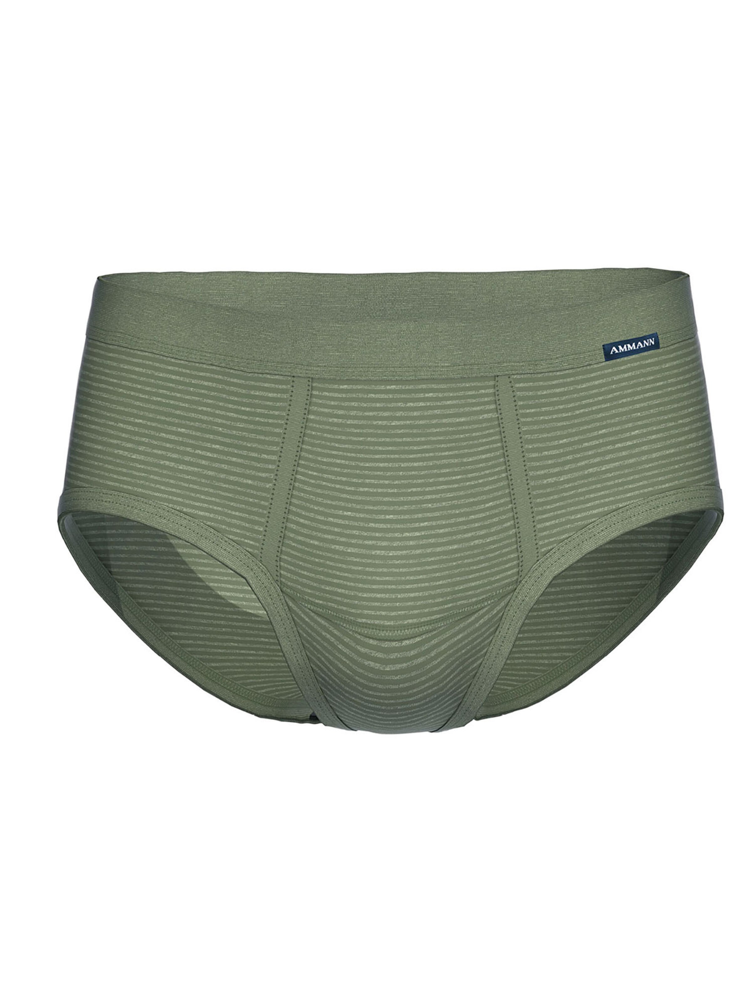 Ammann Panty 'Day Classic / Jeans Feinripp' in Green: front