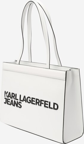 KARL LAGERFELD JEANS Nákupní taška – bílá: přední strana