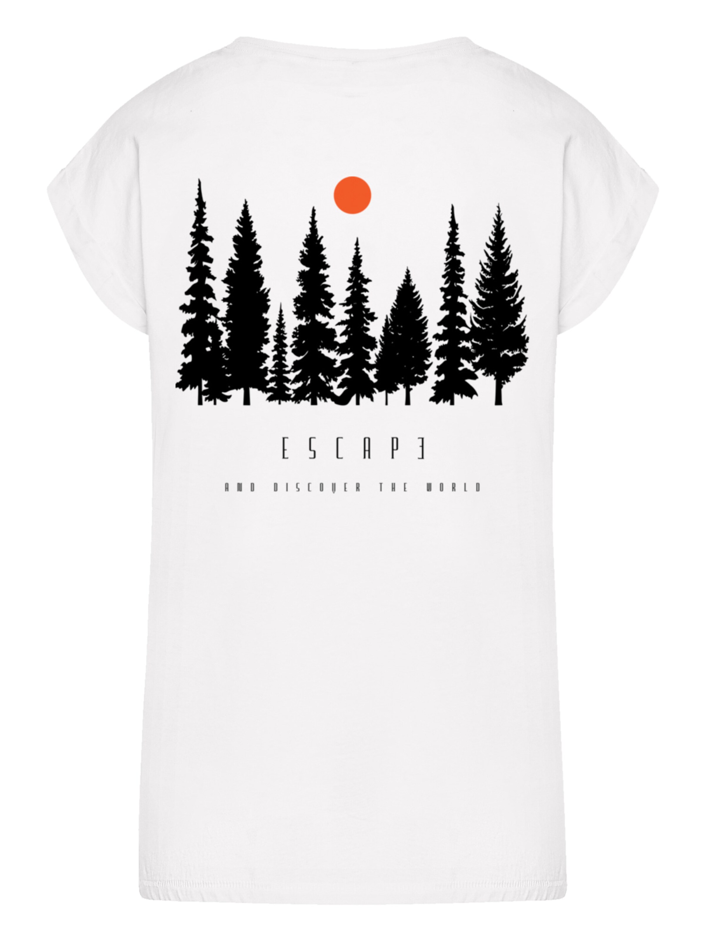 F4NT4STIC Shirt 'Escape Discover the World Forest' in White
