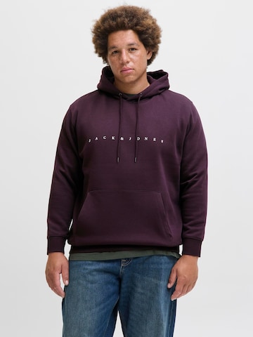 Jack & Jones Plus Sweatshirt 'JJEStar' in Purple: front