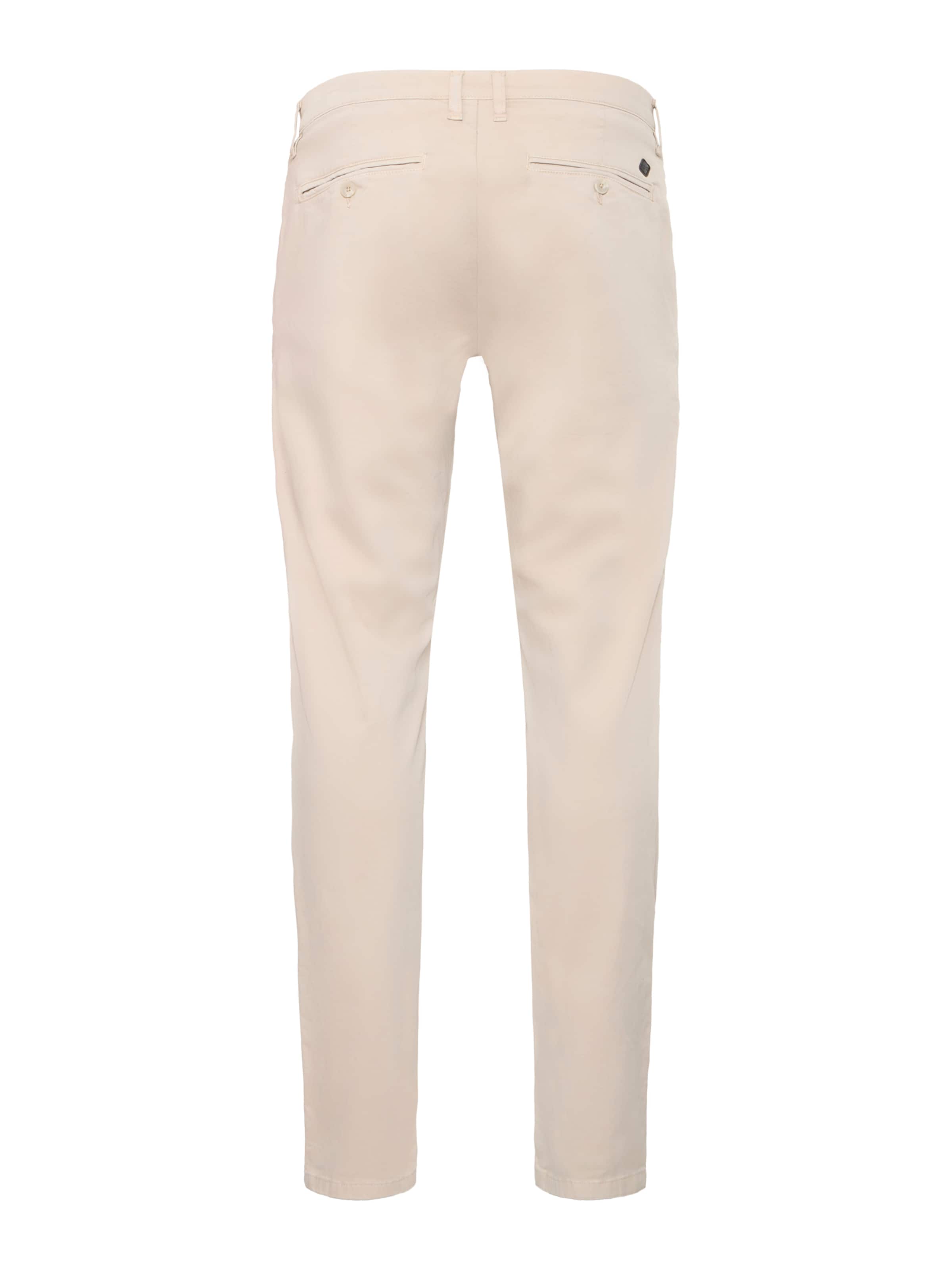 Casual Friday Slimfit Lærredsbukser i beige