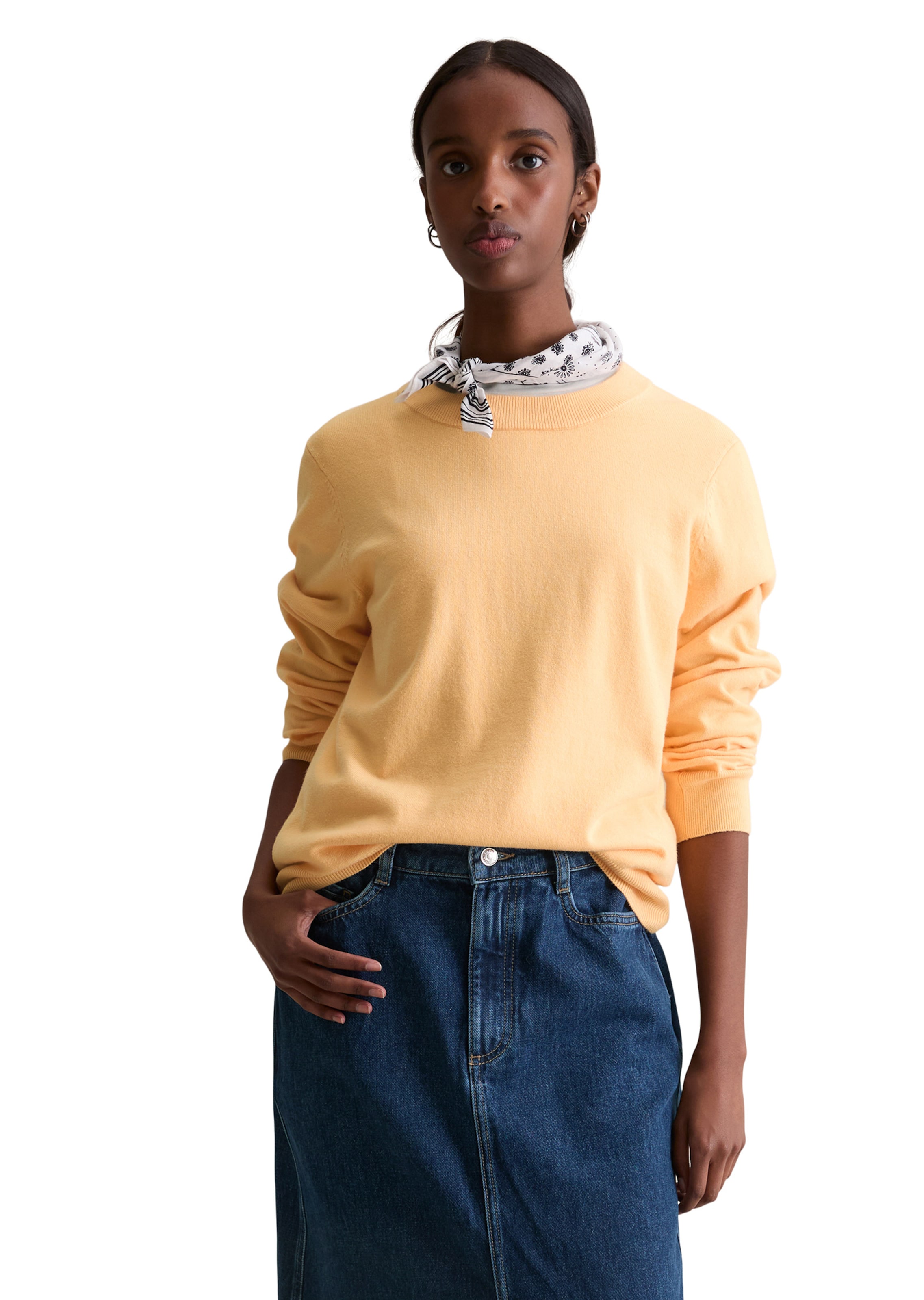 Marc O'Polo DENIM Pullover in Orange: Vorderseite