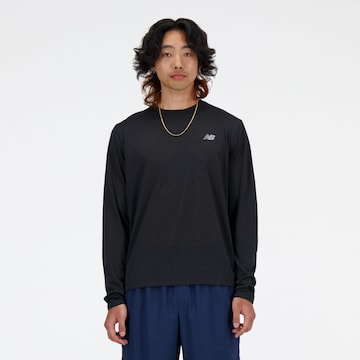 new balance Functioneel shirt 'Athletics' in Zwart: voorkant