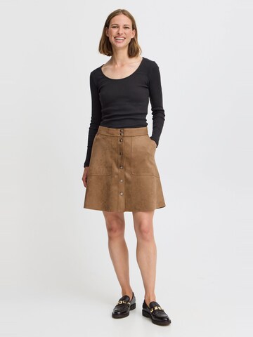 Jupe 'June' Oxmo en marron