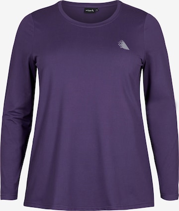 purpurinė Active by Zizzi Sportiniai marškinėliai: priekis