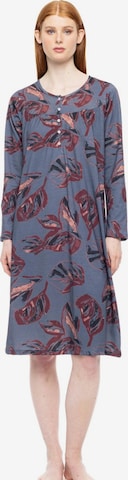 Pink Label Νυχτικιά 'NIGHTGOWN CLASSIC WINTER BLOOM' σε μπλε: μπροστά