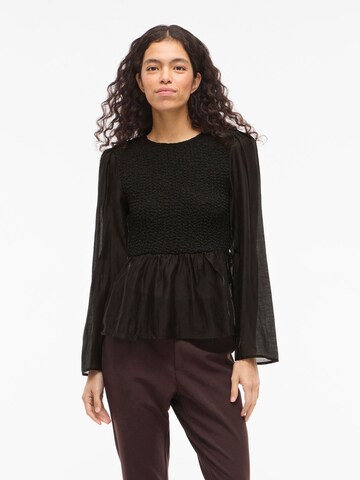 Chemisier 'VIMille' VILA en noir : devant