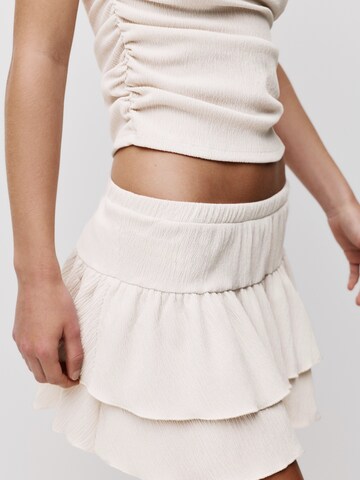 Pull&Bear Nederdel i hvid