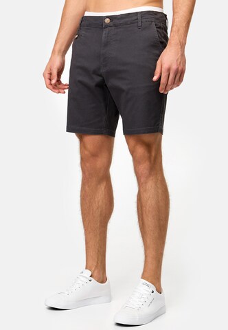 INDICODE JEANS Regular Trousers 'Sylvester' in Grey