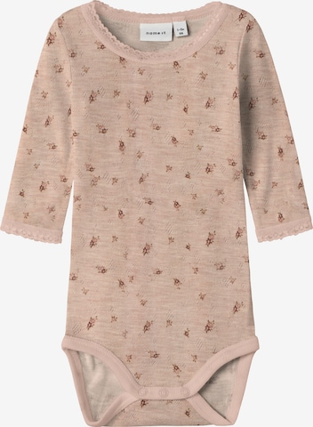 Tutina / body per bambino 'NBFWANG' di NAME IT in rosa: frontale