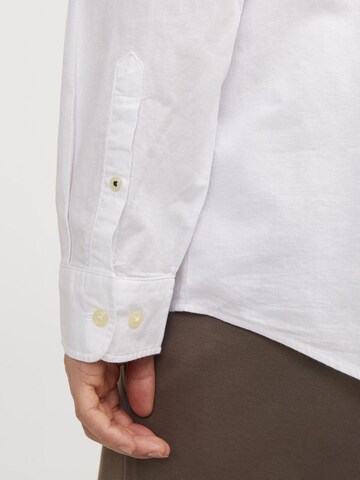 JACK & JONES Слим Рубашка 'JJEOxford' в Белый