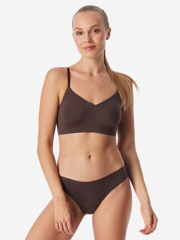 SCHIESSER Bralette Bra ' Invisible Soft ' in Brown
