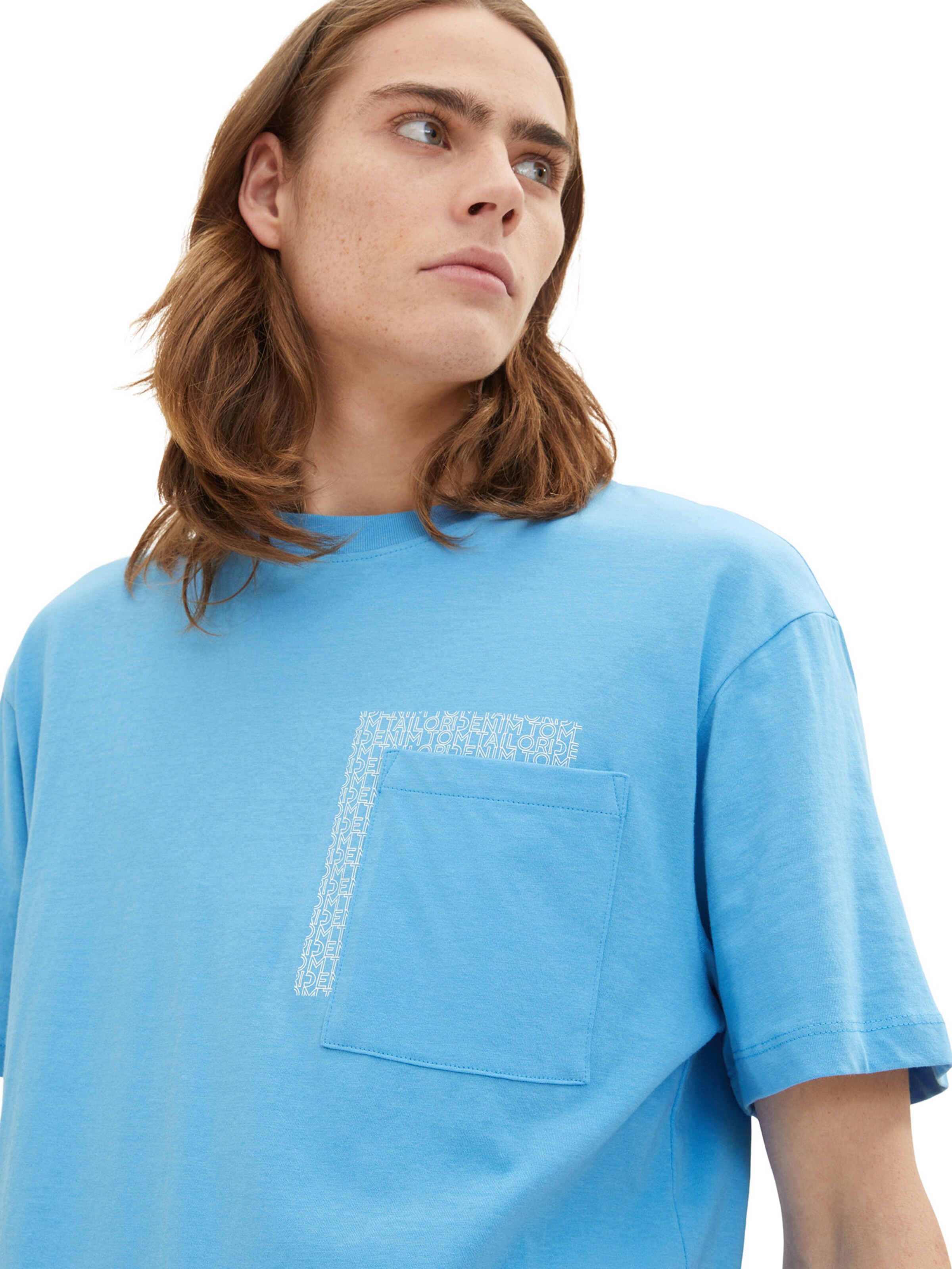 TOM TAILOR DENIM Shirt in Blauw