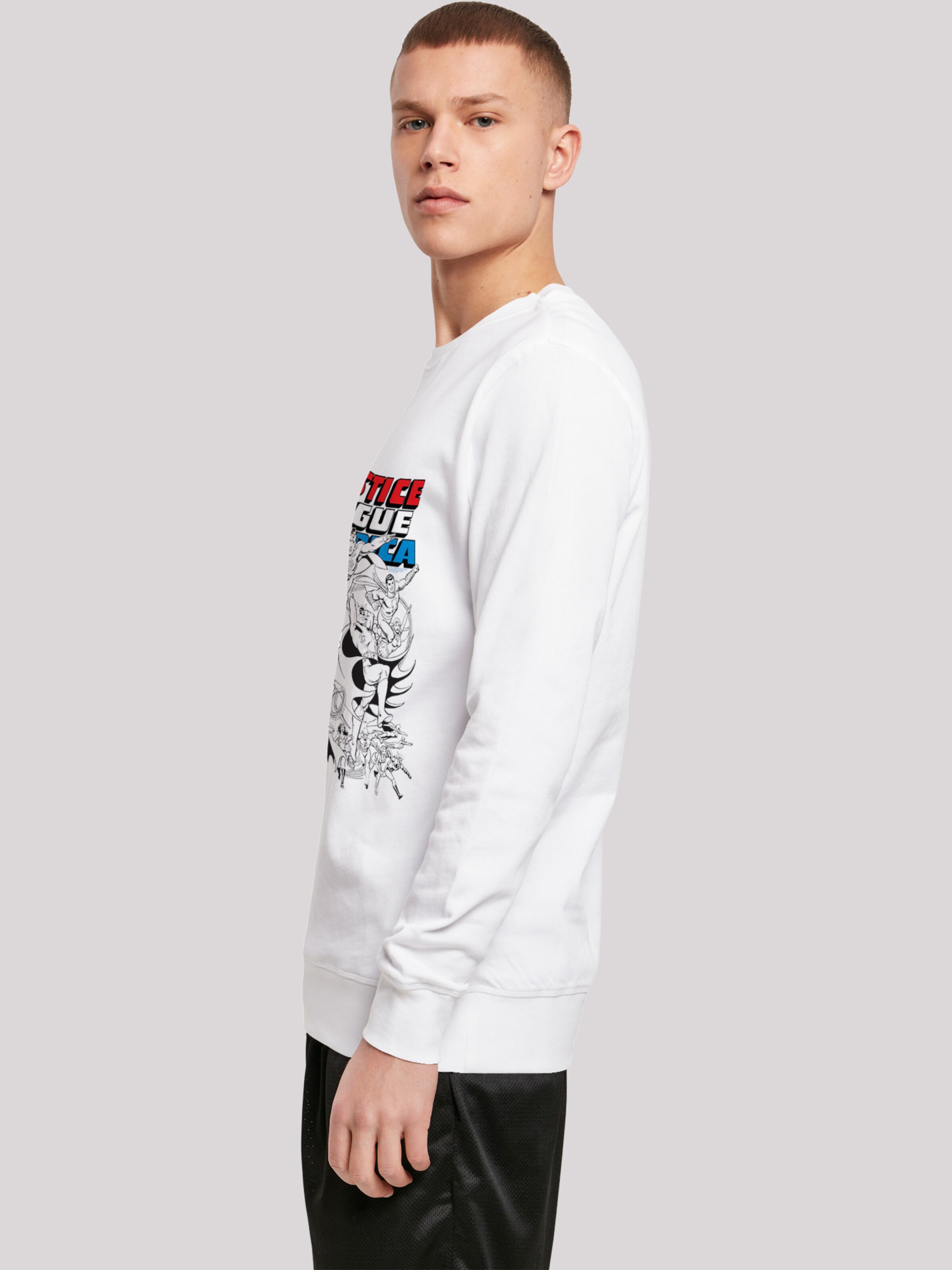 Männer Sweat F4NT4STIC Sweatshirt 'DC Comics Justice League of America ' in Weiß - MG36218 Männer Sweat F4NT4STIC Sweatshirt 'DC Comics Justice League of America ' in Weiß - MG36218