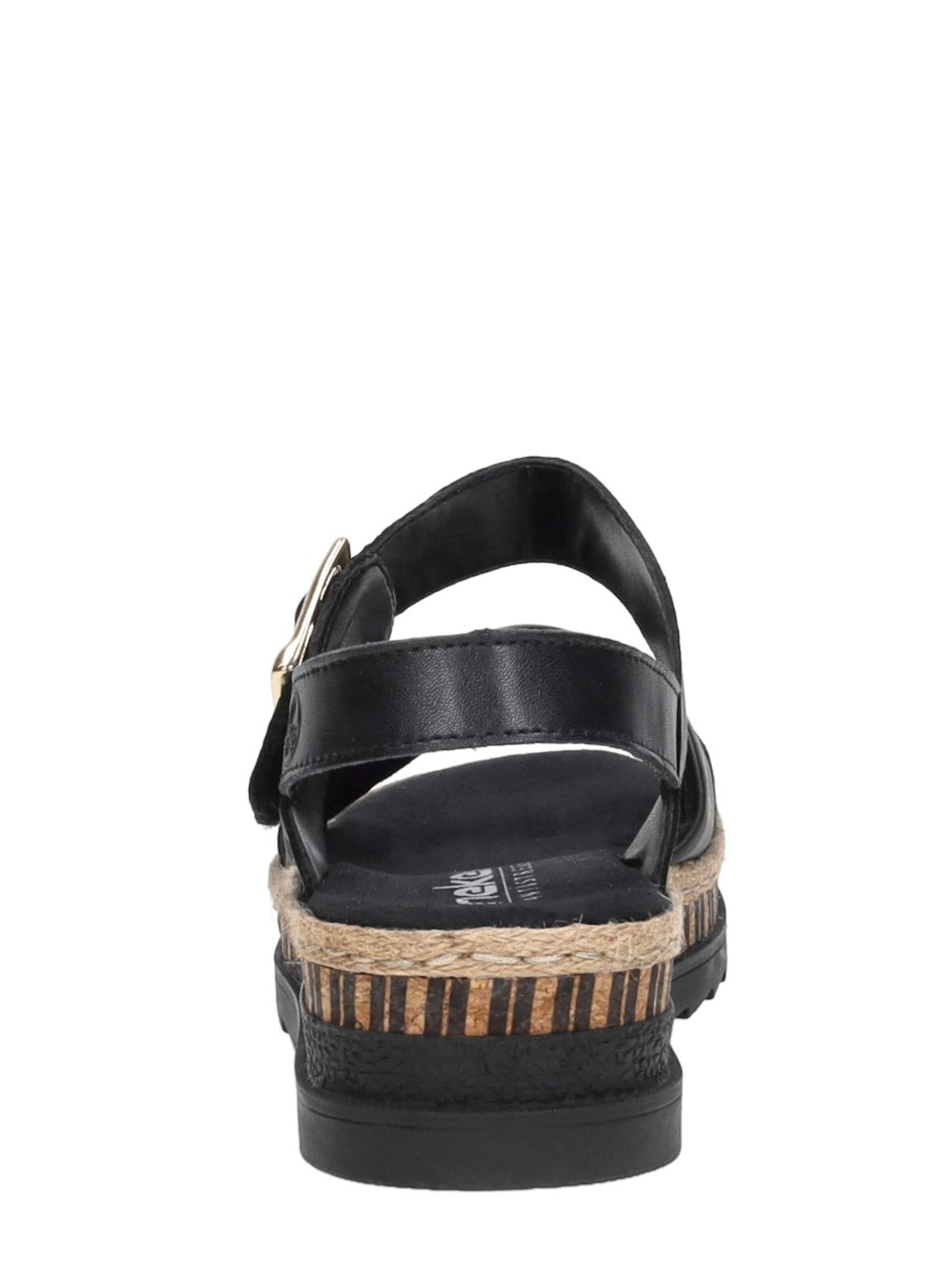 Rieker Sandal 'Sandalen Plat' in Black