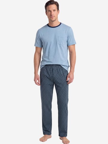 Ammann Pyjama kort 'Mix & Match' in Blauw: voorkant