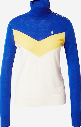 Polo Ralph Lauren Pull-over en bleu / jaune / blanc, Vue avec produit