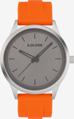s.Oliver Analoguhr in Grau: Vorderseite