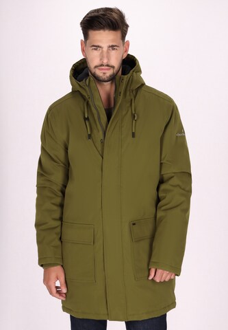Parka invernale di DreiMaster Maritim in verde: frontale