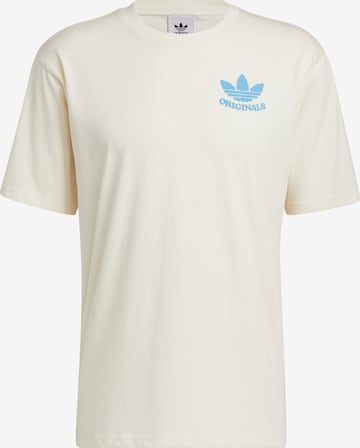 ADIDAS ORIGINALS T-Shirt 'Happy Earth' in Weiß: predná strana