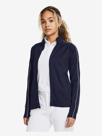 UNDER ARMOUR Sportsweatjacke in Blau: predná strana