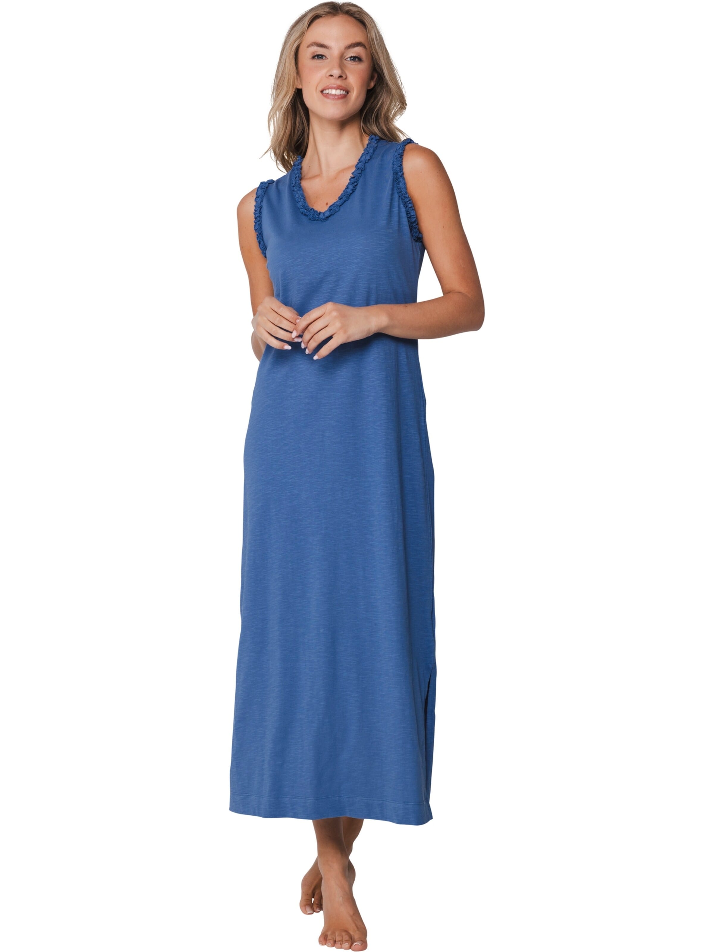 Pastunette Nachthemd 'Nightdress sleeveless (130 cm)' in Blauw: voorkant