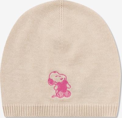 CODELLO Strickmütze Beanie Snoopy-Stickerei in 55-60 in beige, Produktansicht