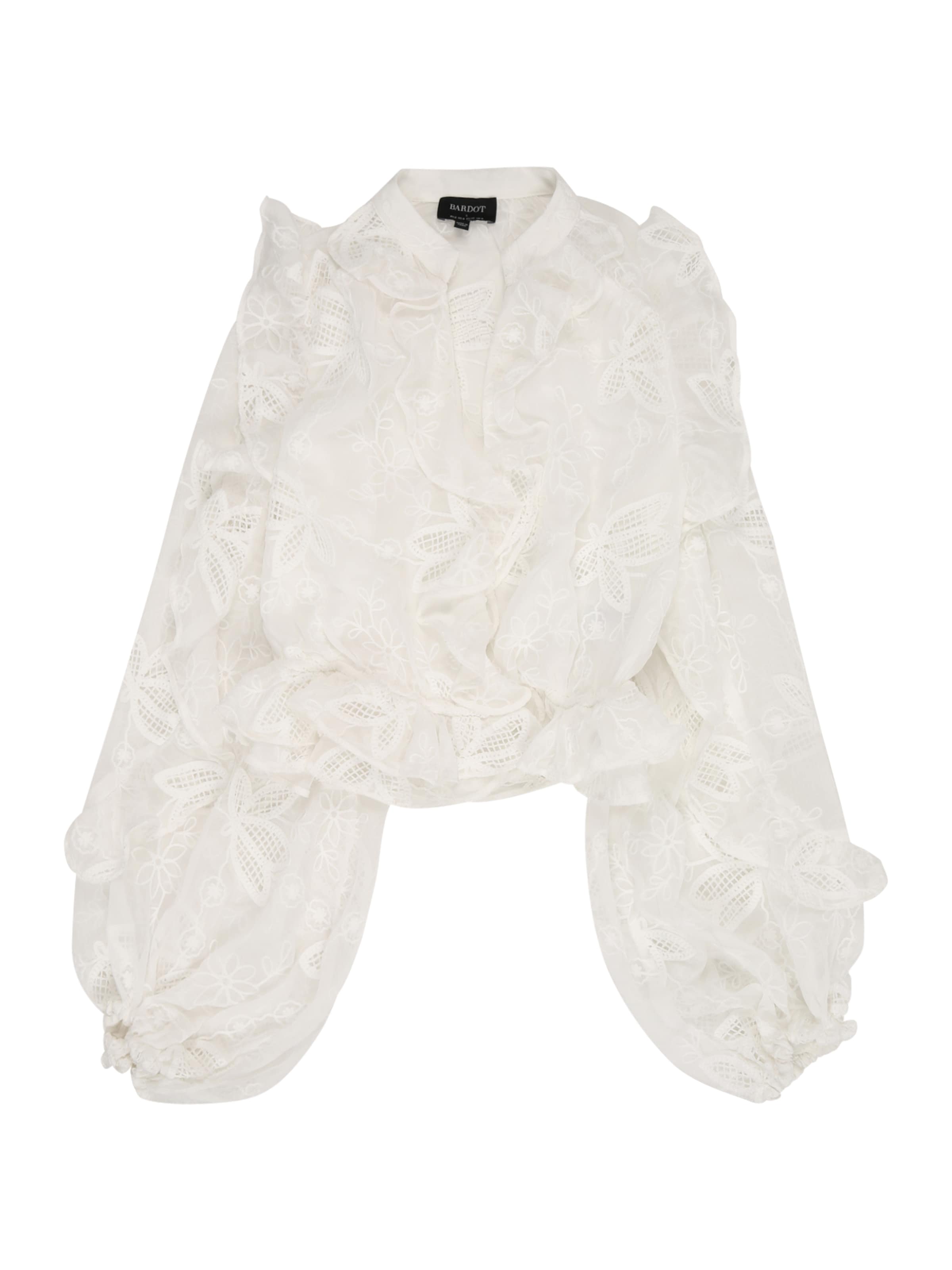 Bardot Halenka – bílá: přední strana