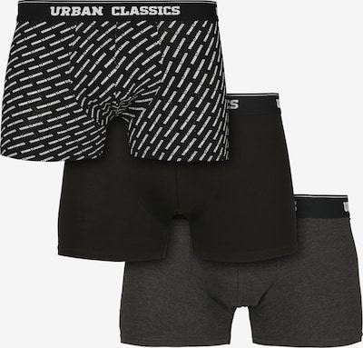 Urban Classics Boxers en gris foncé / noir / blanc, Vue avec produit