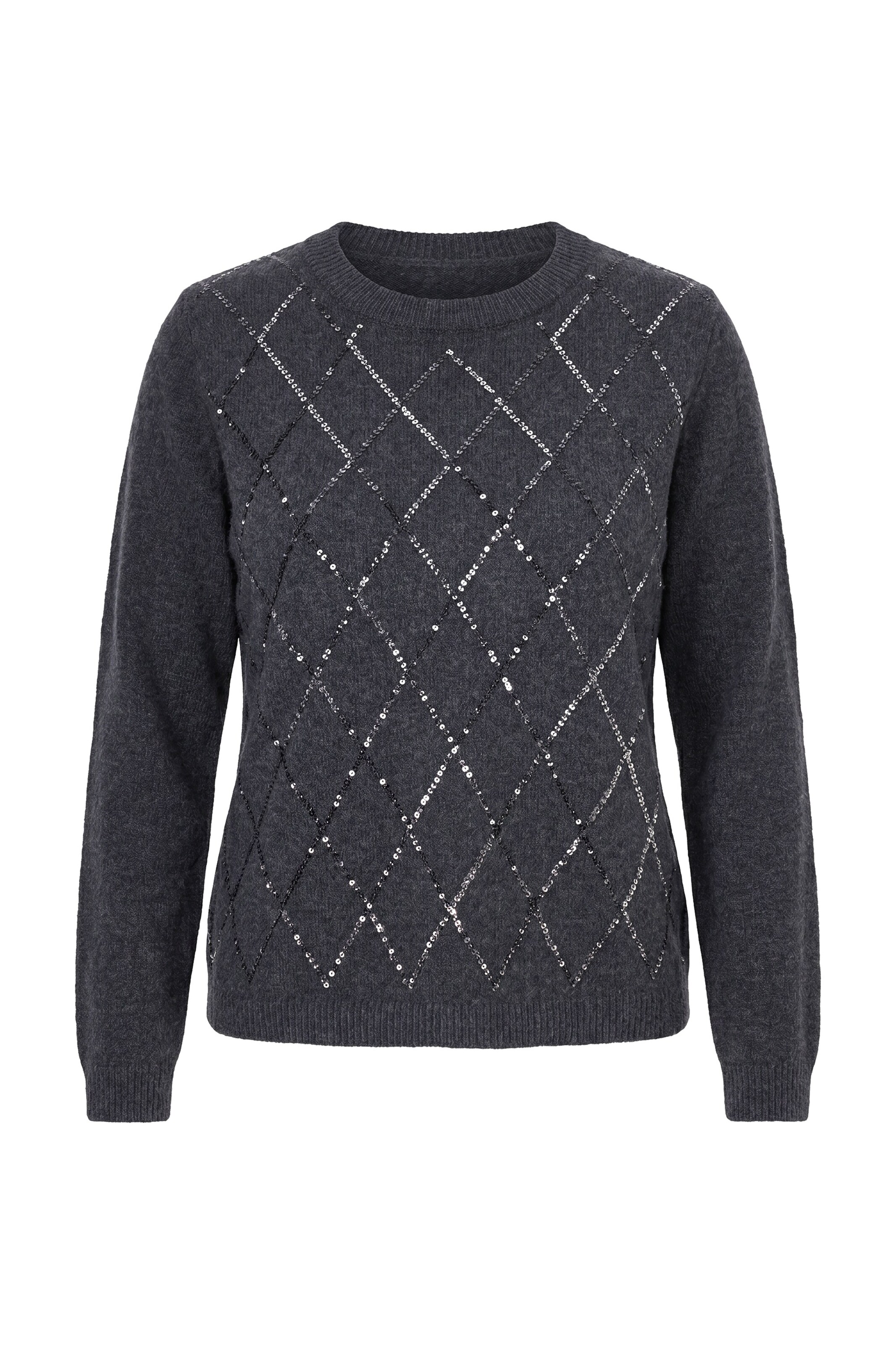 Ulla Popken Pullover in Grau: Vorderseite