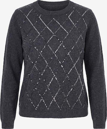 Ulla Popken Pullover in Grau: Vorderseite