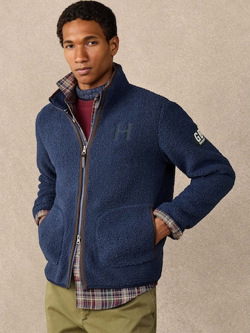 Hackett London Fleecejacke in Blau