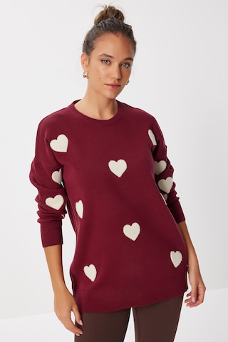 Pull-over Happiness İstanbul en rouge : devant