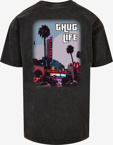 Merchcode Shirt 'Grand Thug Life' in Grau