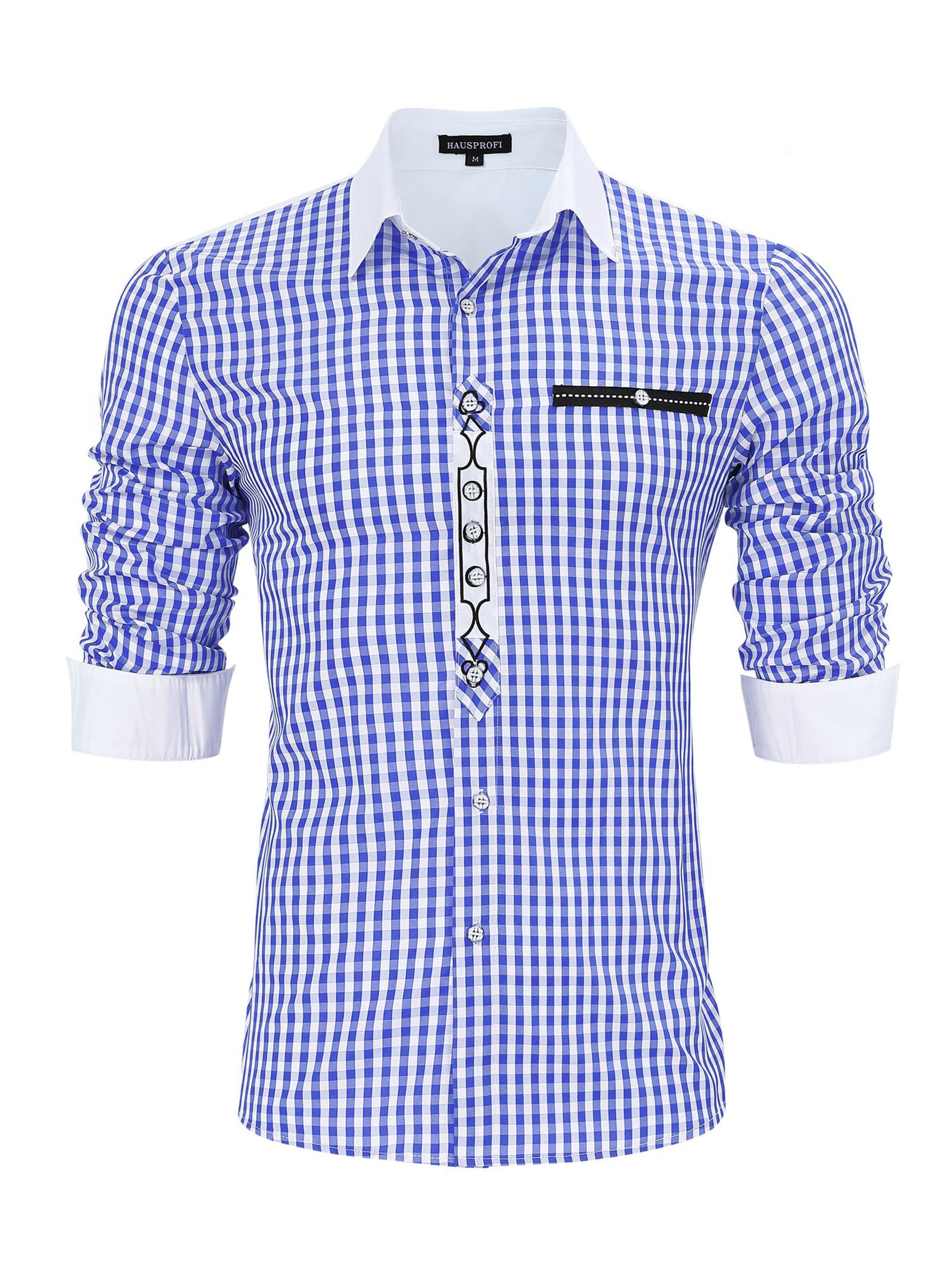 Yesfashion Regular Fit Hemd in Blau