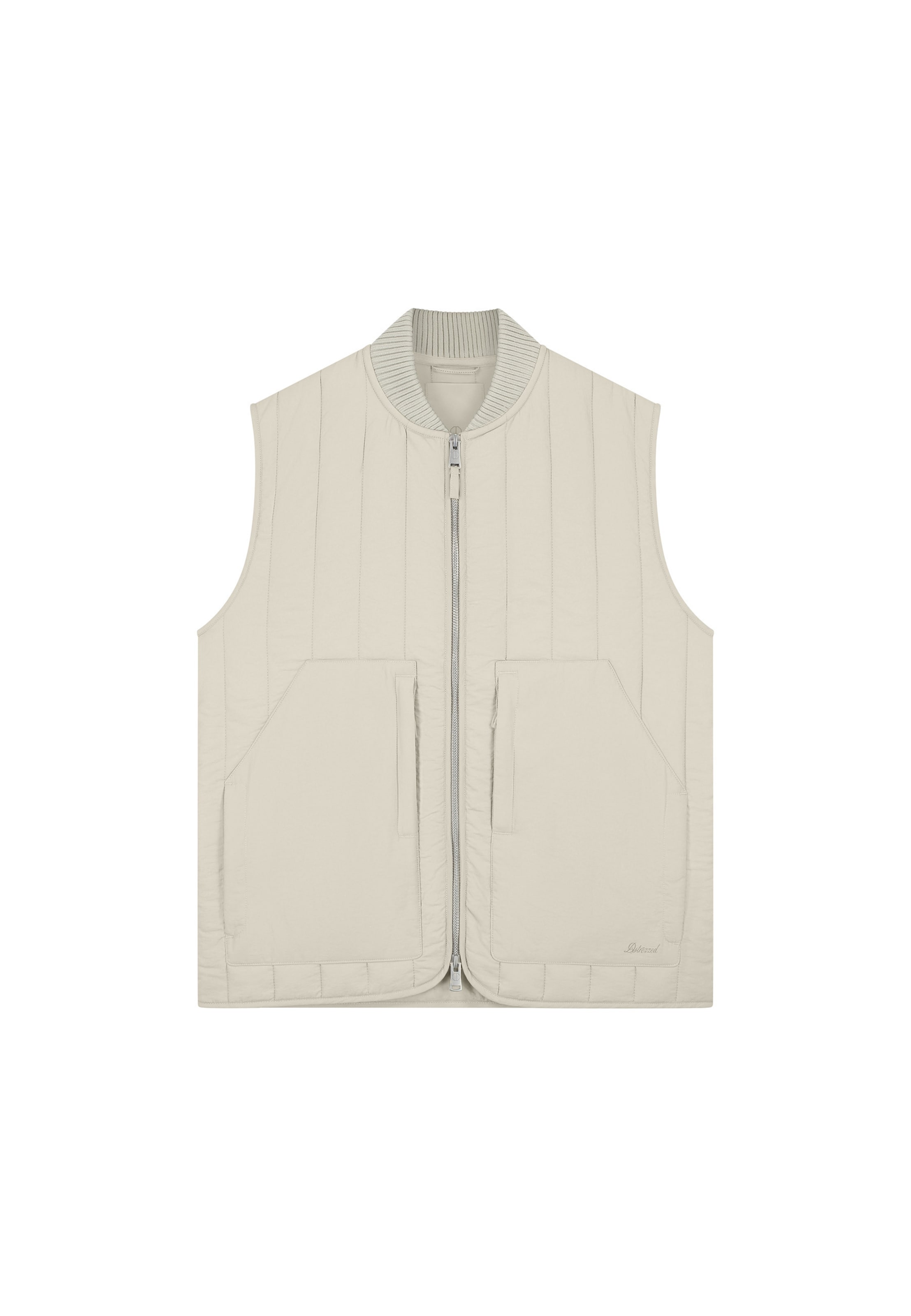Dstrezzed Weste 'Ollie' in Beige: Vorderseite