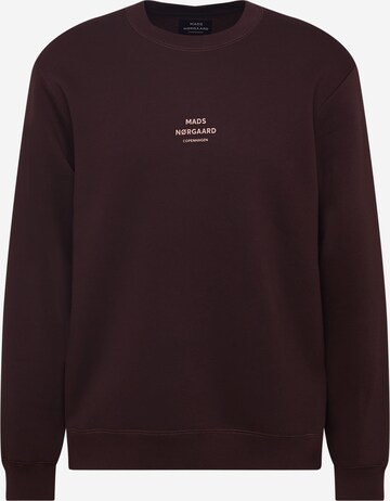 MADS NORGAARD COPENHAGEN Sweatshirt in Brown: front