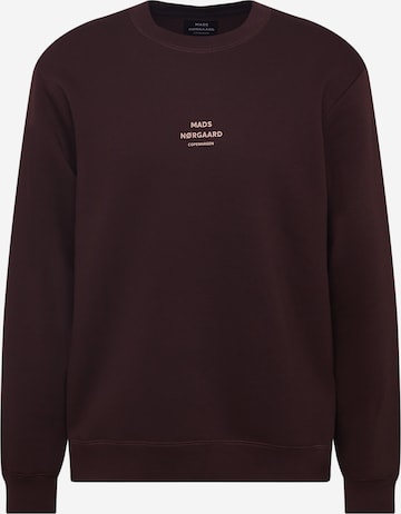 MADS NORGAARD COPENHAGEN - Sweatshirt em castanho: frente