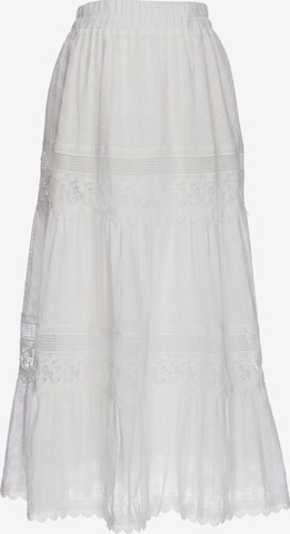 Jupe 'Boho' IZIA en blanc : devant