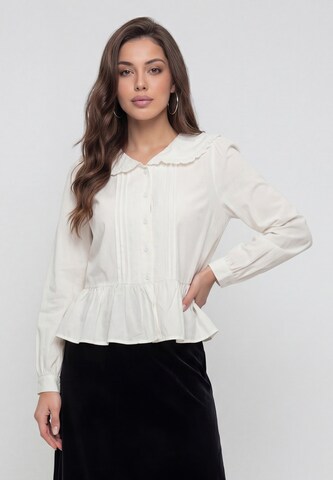 faina - Blusa en beige: frente