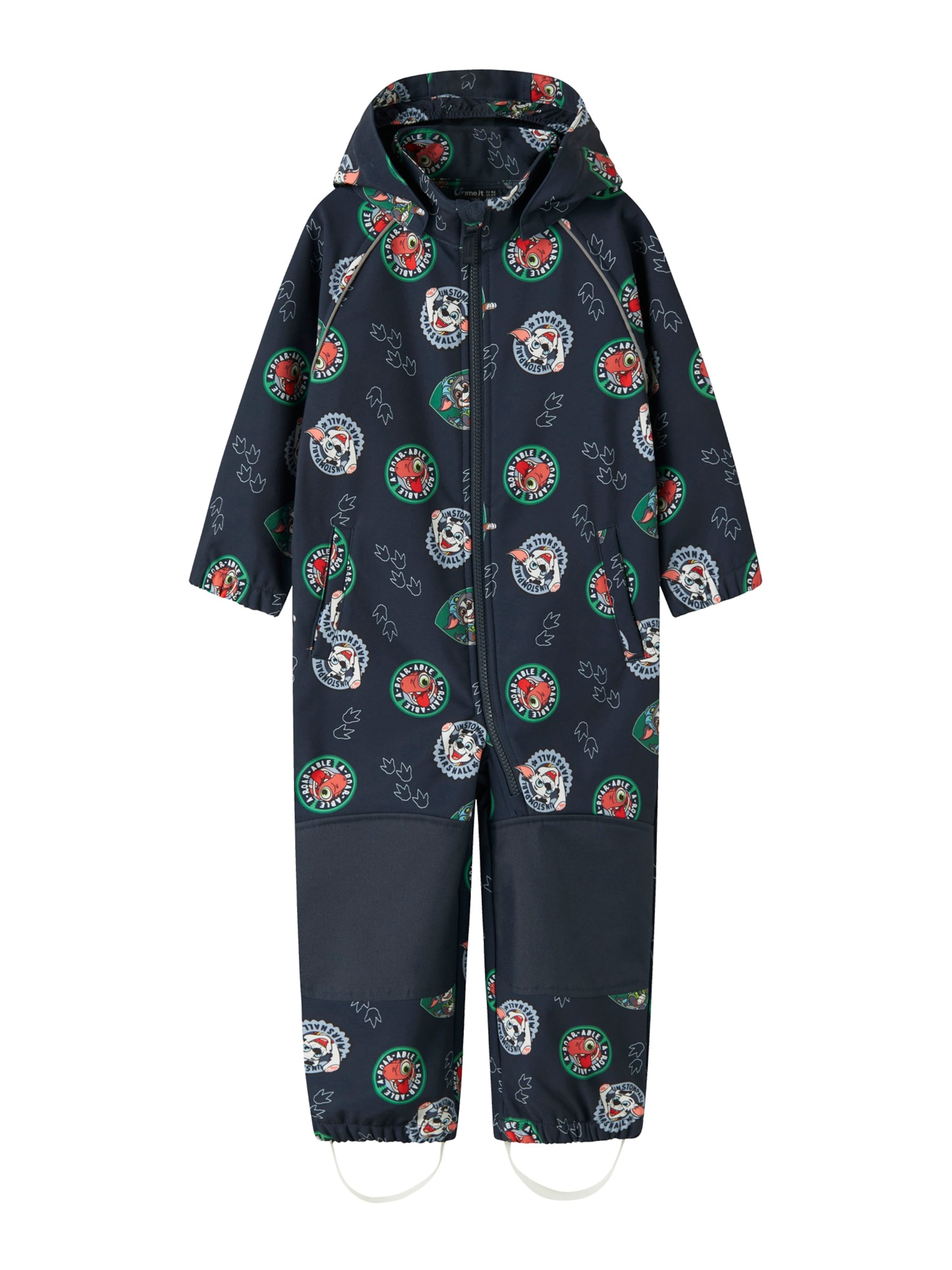 NAME IT Regular Fit Toiminnallinen puku 'NMMALFA08 PAW' värissä sininen: etupuoli