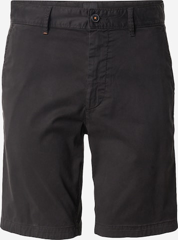 BOSS Chino Pants in Black: front