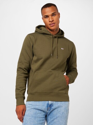 TOMMY HILFIGER Regular Fit Sweatshirt in Grün: Vorderseite