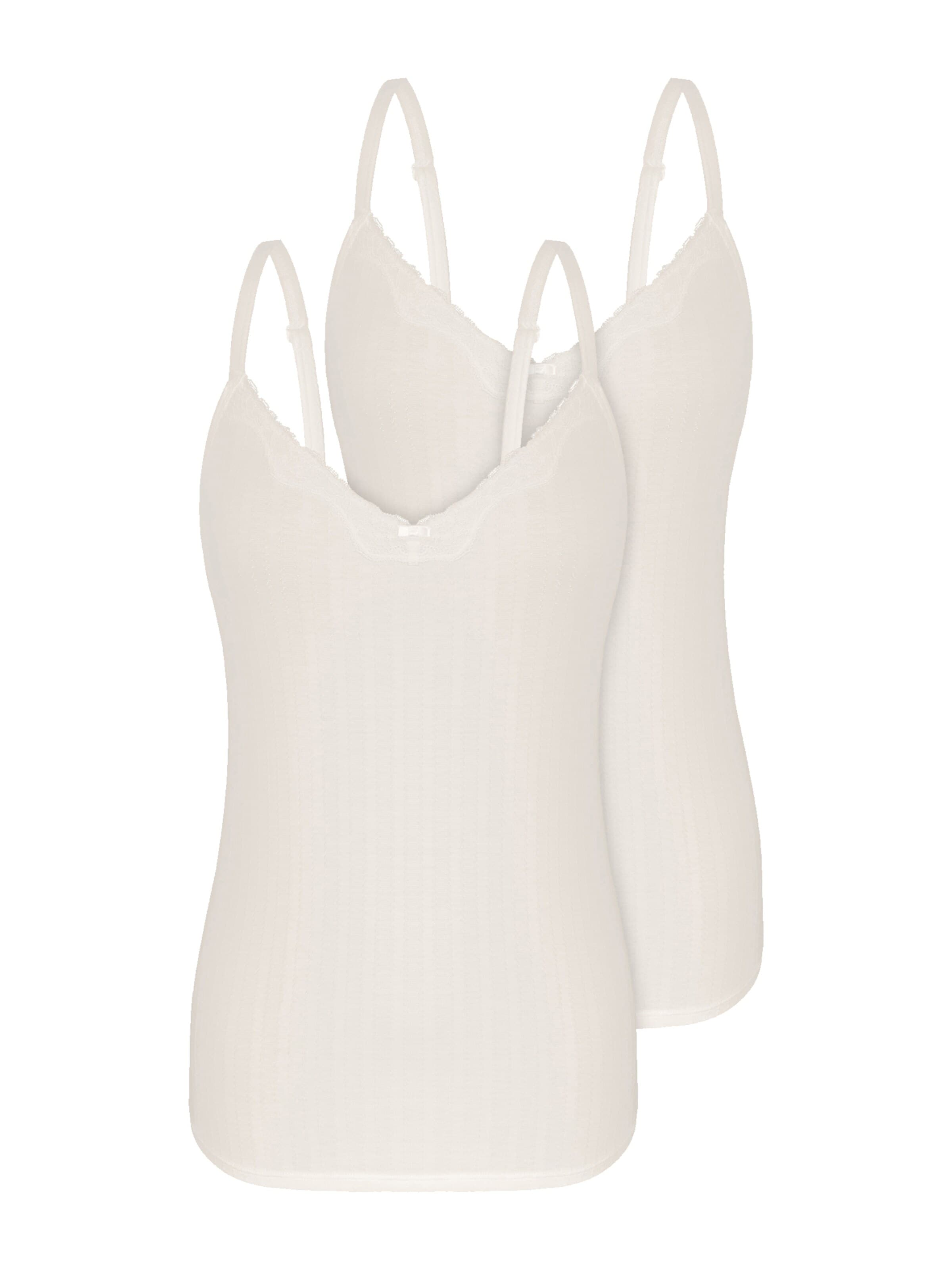 sassa Undershirt 'Bamboo Jacquard' in Beige: front