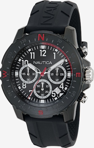 NAUTICA Uhr ' RIDING SAIL ' in Schwarz: Vorderseite