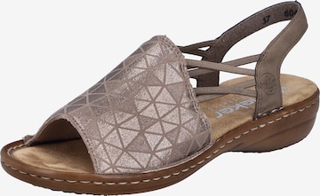 Sandales Rieker en beige : devant