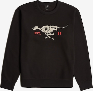 G-STAR Sweatshirt in Schwarz: Vorderseite